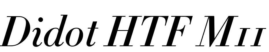 Didot HTF M11 Medium Ital Font Download Free